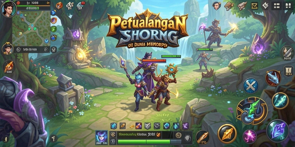 Screenshot utama JVS88 menampilkan aksi seru dalam gameplay MMORPG.