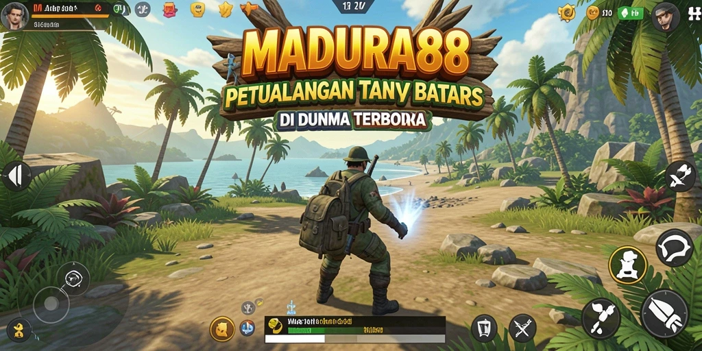 Screenshot gameplay MADURA88 menampilkan dunia terbuka yang luas dan dinamis.