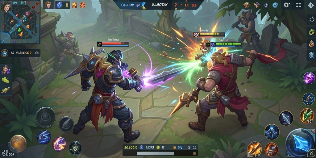Tampilan gameplay menarik dari RAJABOTAK saat bertempur dalam tim.