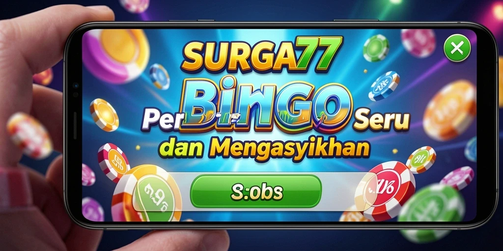Tampilan menarik dari gameplay SURGA77 Bingo yang seru.
