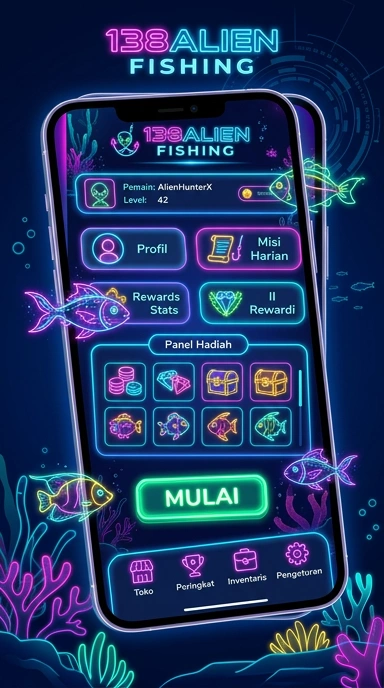 Ilustrasi proses pengunduhan aplikasi di 138alien yang sederhana dan cepat.